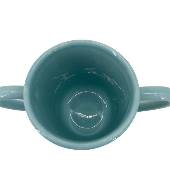 Teleflora Migi Mug Blue Ceramic 2 Handled Zoo Animals Elephant Giraffe Lion Baby - Picture 5 of 8